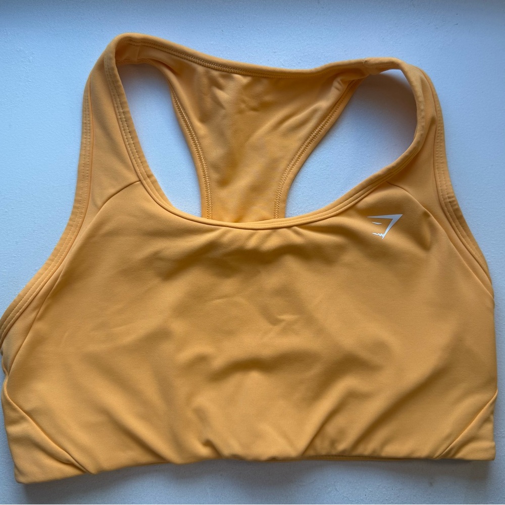 Gymshark Apricot Orange RACER BACK SPORTS BRA